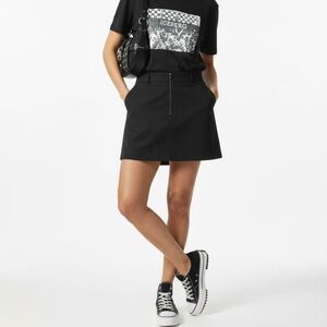 A. Byer Black Zippered Skirt